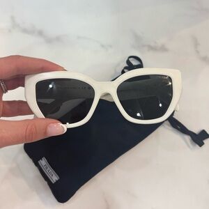 Prada White Sunglasses